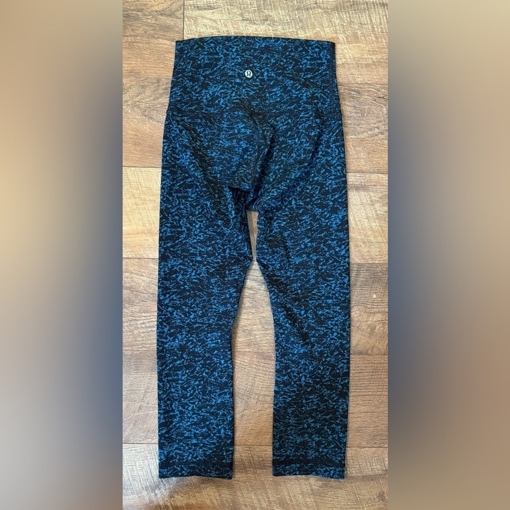Lululemon Wunder Under Cropped Leggings In Iced Wave Size 4 - Picture 3 of 4